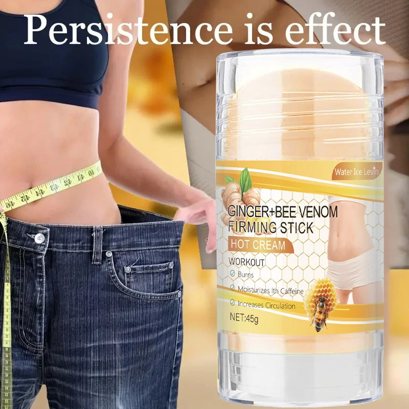 Turmeric + Bee Venom Firming Cream Stick, Contains Coconut Oil, Moisturizing Firming Body Lotion for Men and Women, Hypoallergenic, Muscle Relaxation and Post-Exercise Recovery