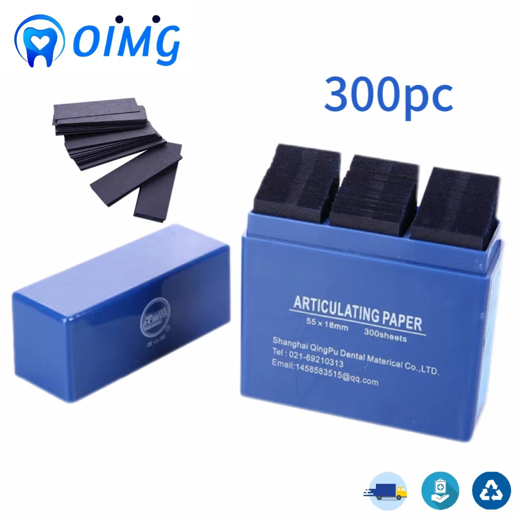 Dental Articulating Paper Blue Strips Dental Lab Products Oral Dentist Teeth Care Whitening Material Tool 55*18Mm 300PCS