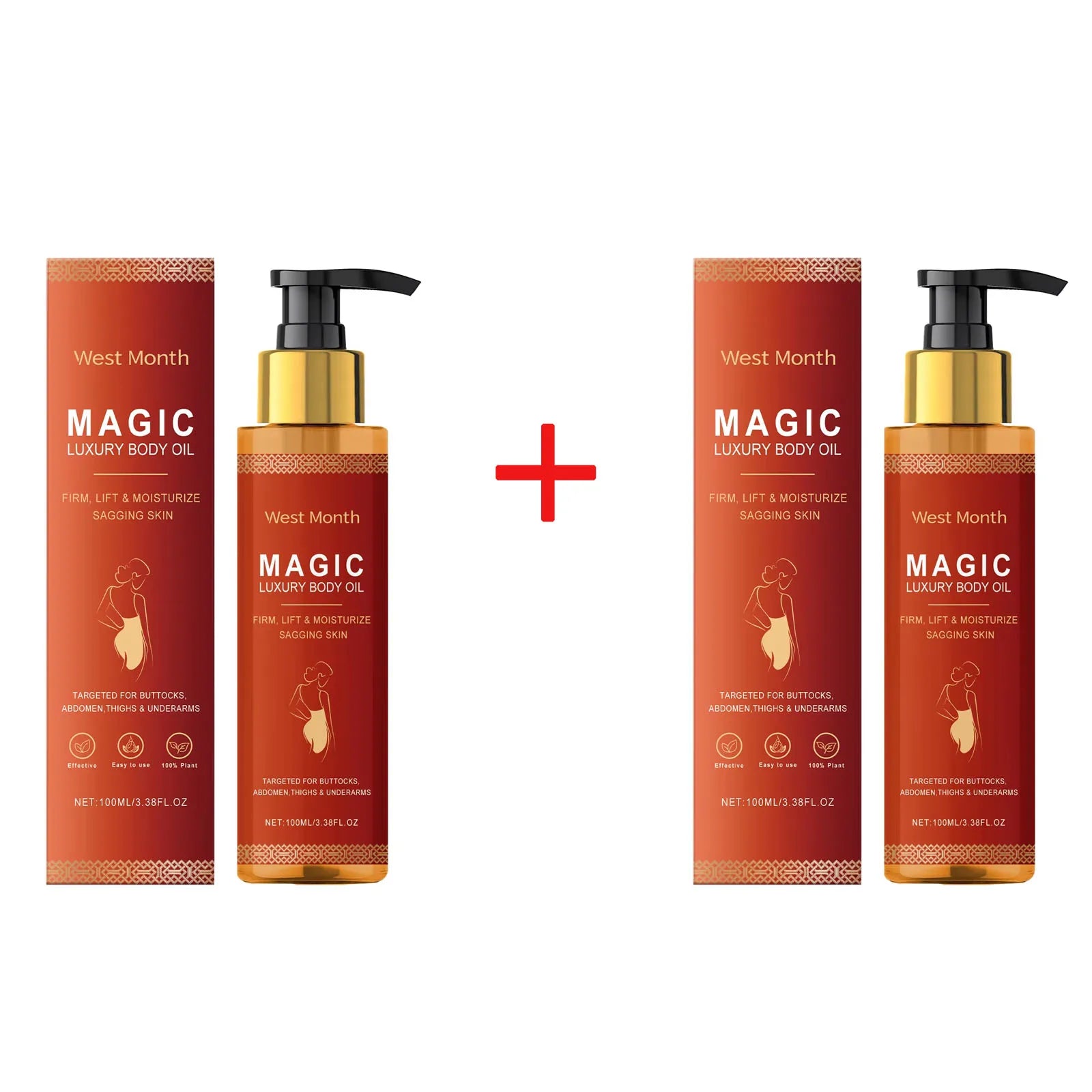 Magic Luxury Body Oil Deeply Moisturizing Dry Skin Tightening Firming Chest Thighs Rejuvenating Repairing Soften Nourishing Oil
