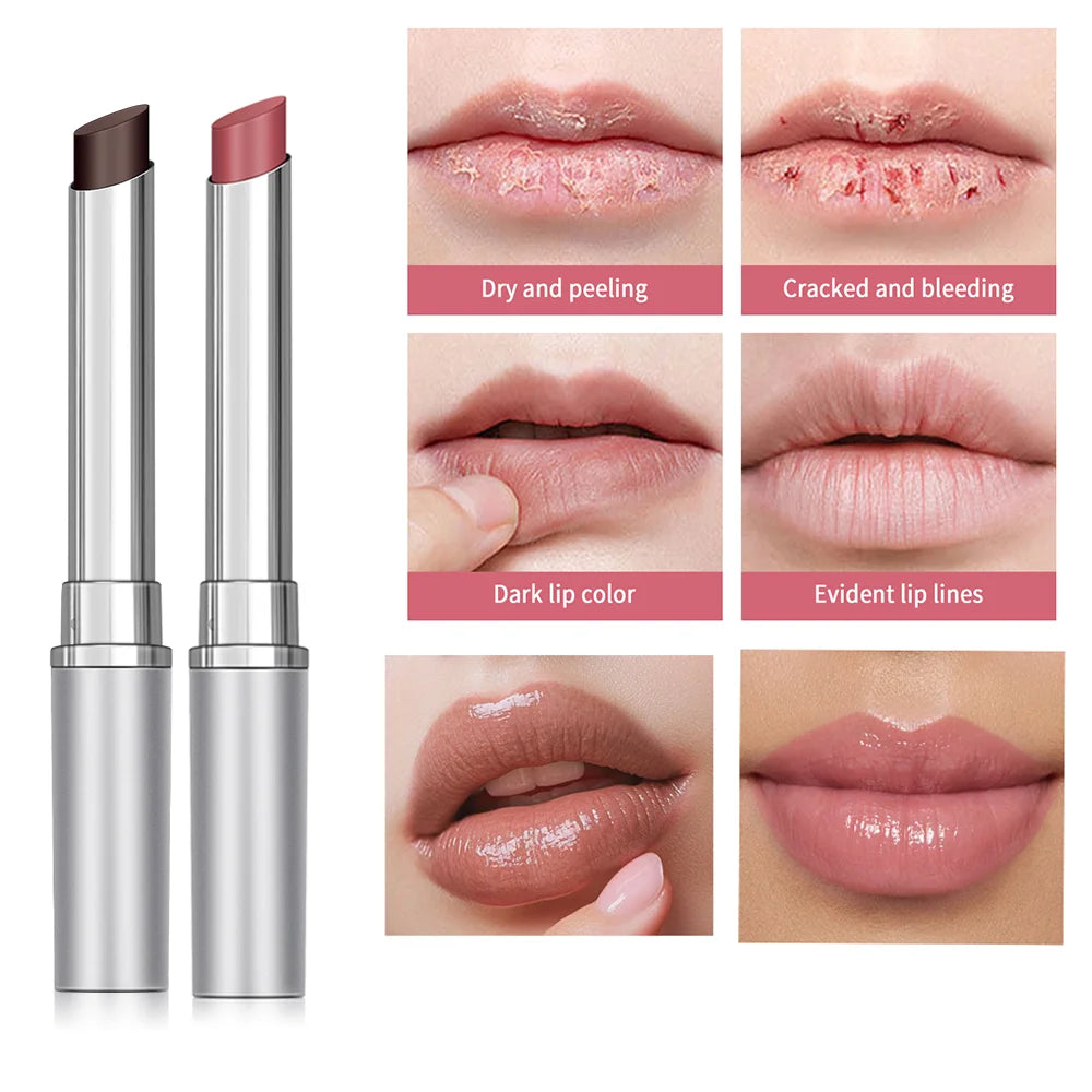 Black Honey Lipstick Long Lasting Moisturizing Natural Lip Plumper Makeup Lip Plumping Gloss Cosmetics Exfoliating for Lip