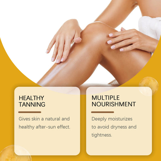 Oceaura Herbal Browning Lotion Summer Moisturize Sunless Tanning Enhance Softness Non-greasy Glowing Bronzer Skin Tanning Lotion