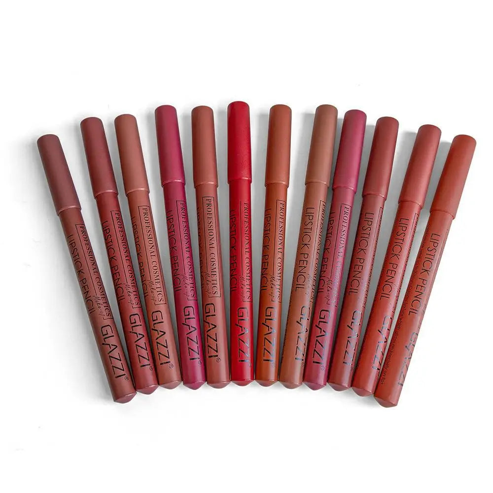Professional Matte Lip Pencil Set - Long Lasting Waterproof Lipstick