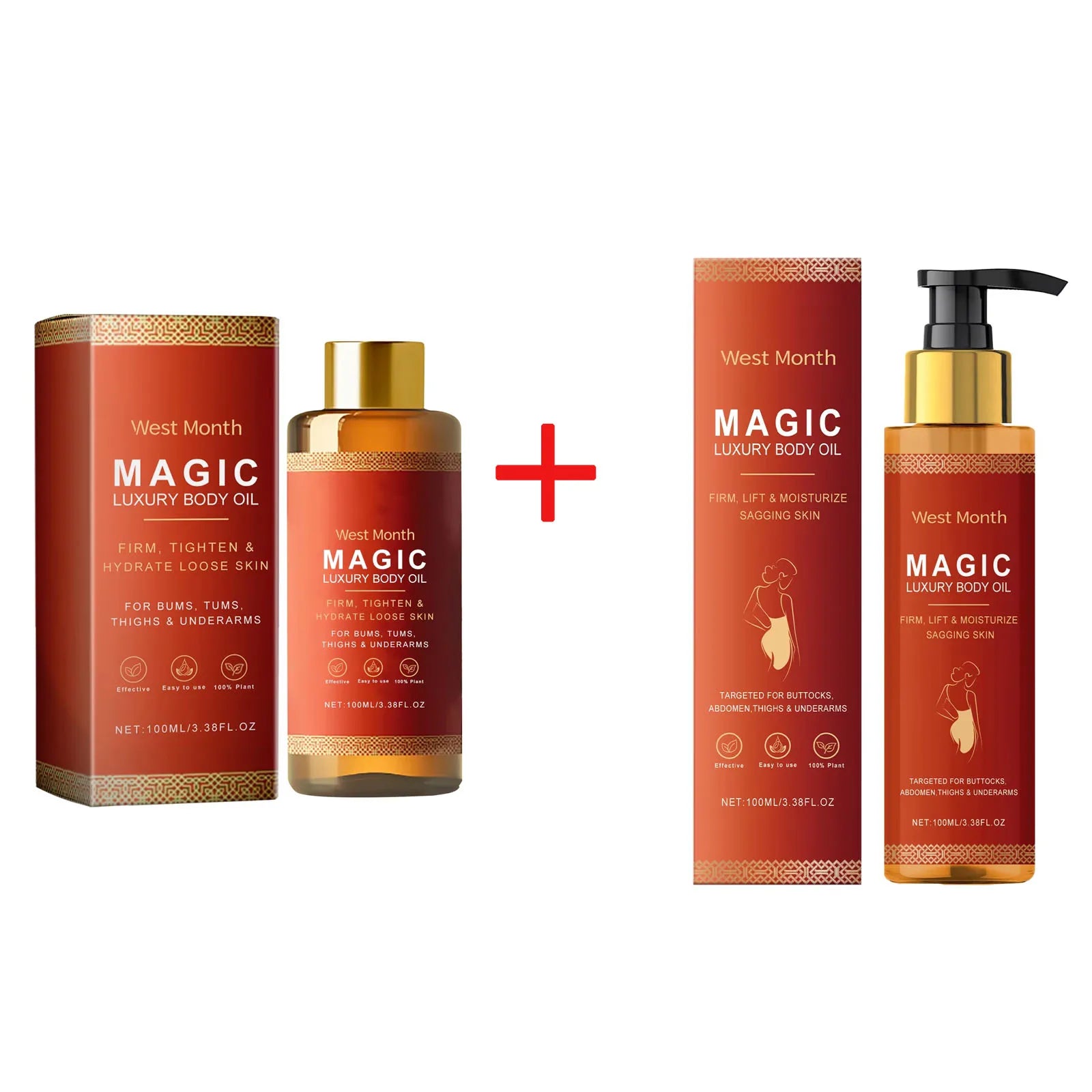 Magic Luxury Body Oil Deeply Moisturizing Dry Skin Tightening Firming Chest Thighs Rejuvenating Repairing Soften Nourishing Oil
