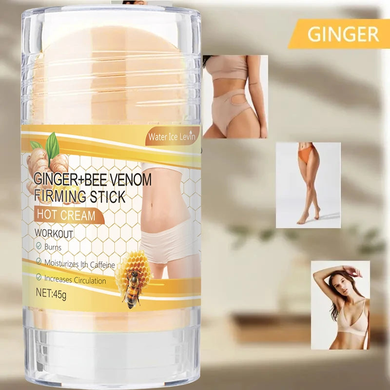 Turmeric + Bee Venom Firming Cream Stick, Contains Coconut Oil, Moisturizing Firming Body Lotion for Men and Women, Hypoallergenic, Muscle Relaxation and Post-Exercise Recovery