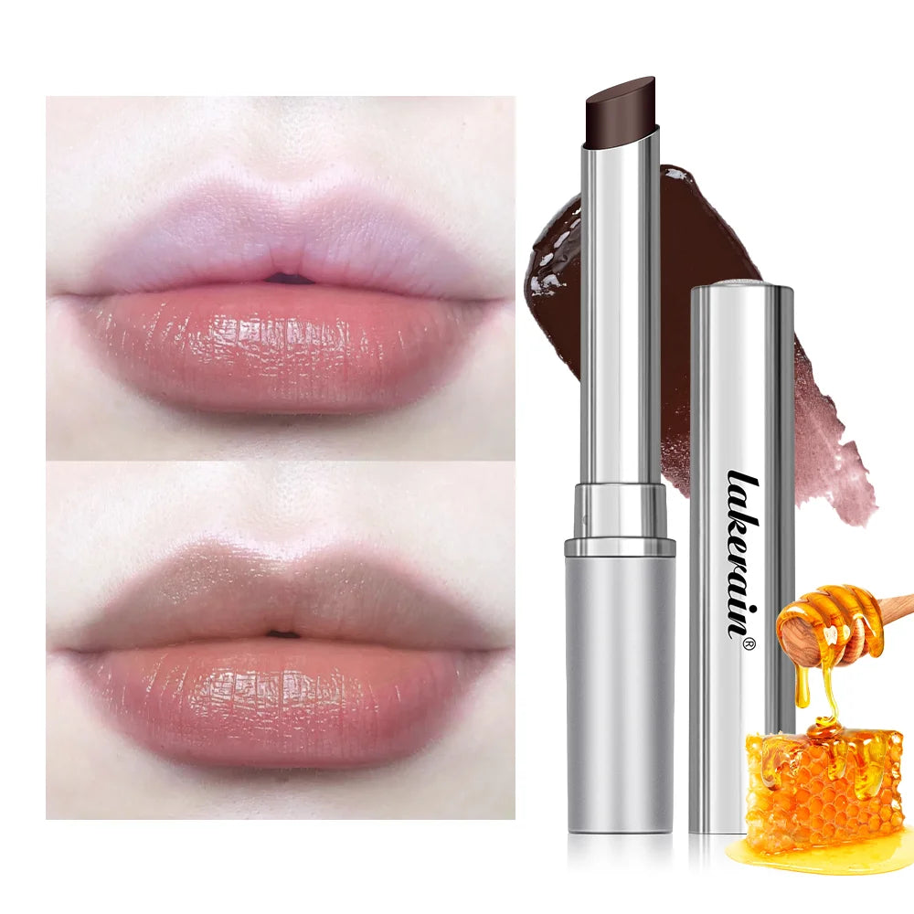 Black Honey Lipstick Long Lasting Moisturizing Natural Lip Plumper Makeup Lip Plumping Gloss Cosmetics Exfoliating for Lip