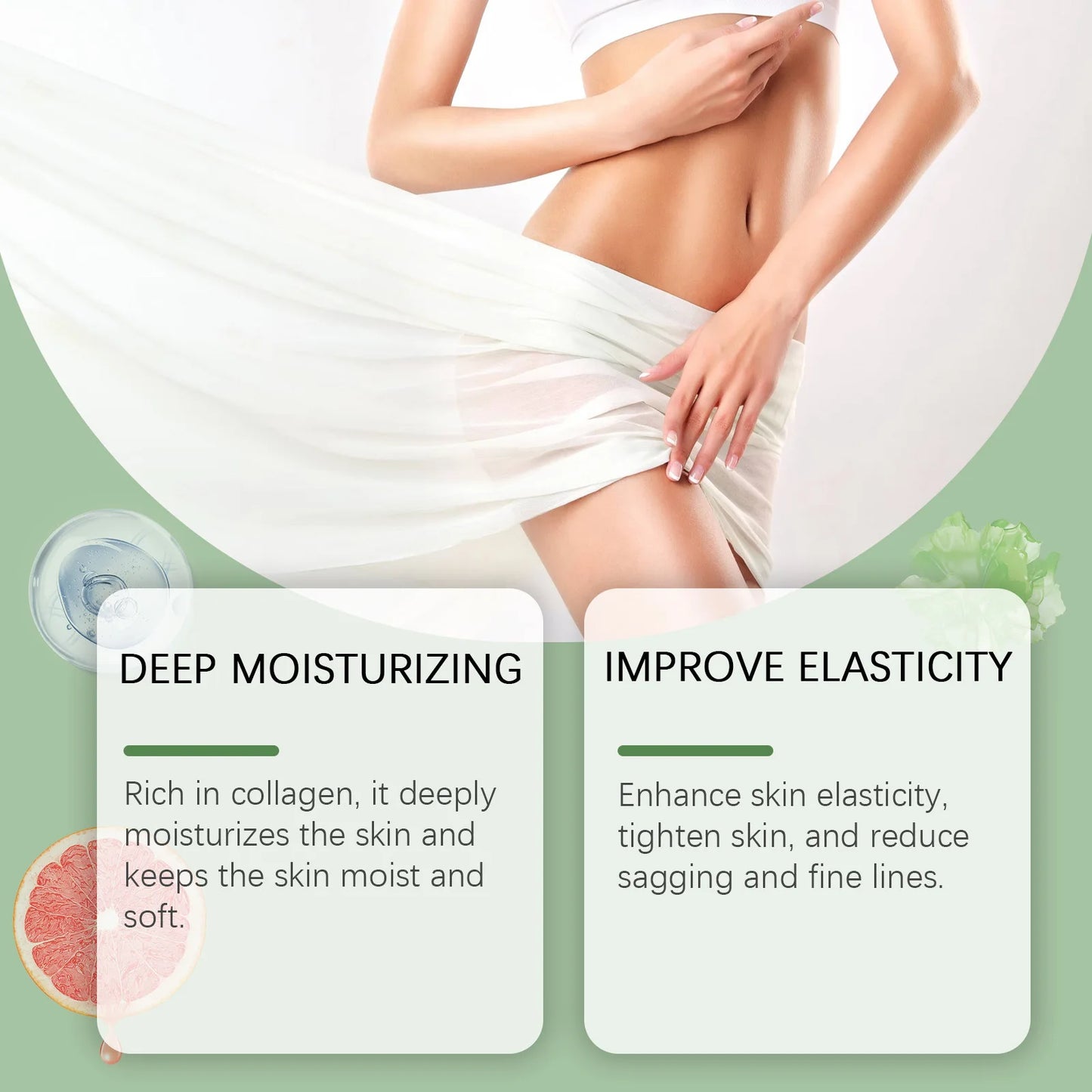 Collagen Infused Body Lotion Anti Aging Smoothing Strengthen Barrier Long Lasting Hydrating Reduce Sagging Moisturize Body Cream